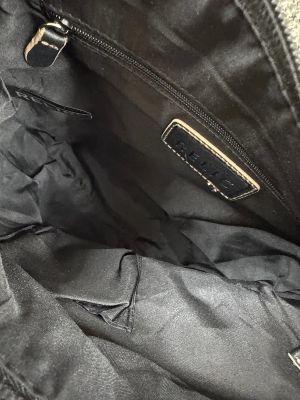 Relic Black Crossbody Messenger Bag with Silver Accents NWOT